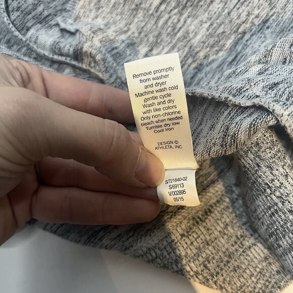Athleta Grey Hooded Cardigan Womens Small athletic athleisure comfort casual - Picture 6 of 6